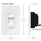 Lutron Lutron Lumea Almond 150W for CFL and LED / 600W for incandescent and halogen W 3-Way Dimmer Switch 1 LECL-153PH-LA - alternate 6